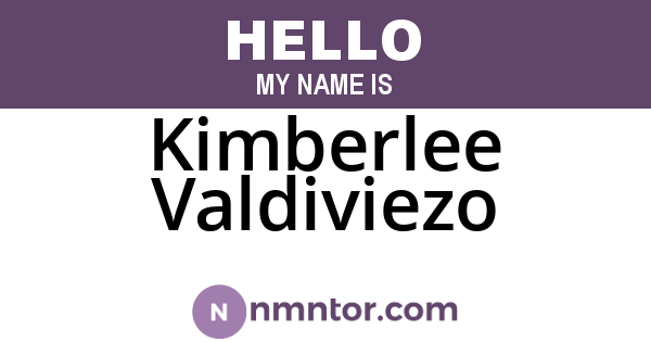 Kimberlee Valdiviezo