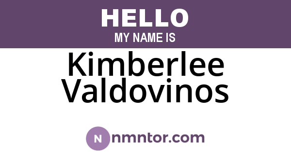 Kimberlee Valdovinos