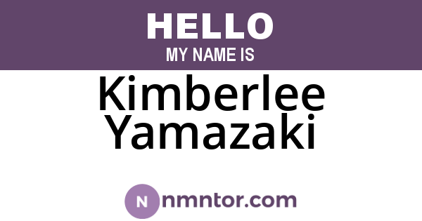Kimberlee Yamazaki