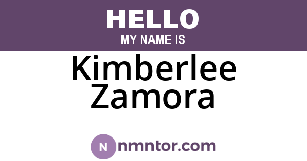 Kimberlee Zamora
