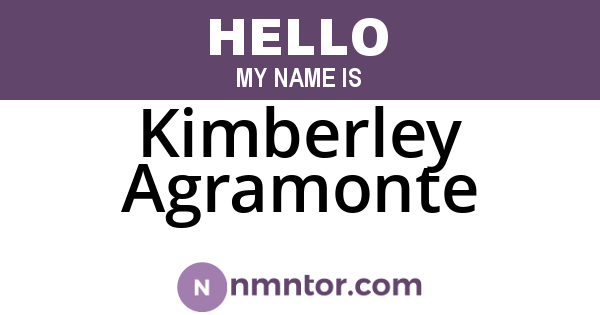 Kimberley Agramonte