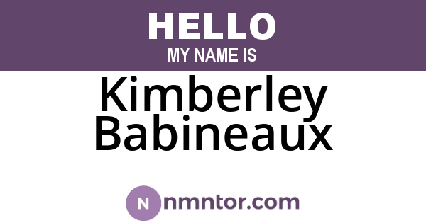 Kimberley Babineaux