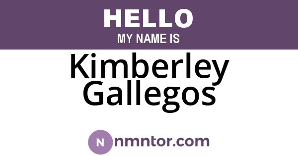 Kimberley Gallegos