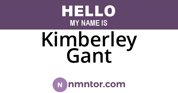 Kimberley Gant