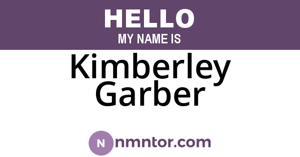 Kimberley Garber