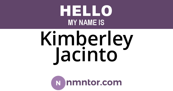 Kimberley Jacinto