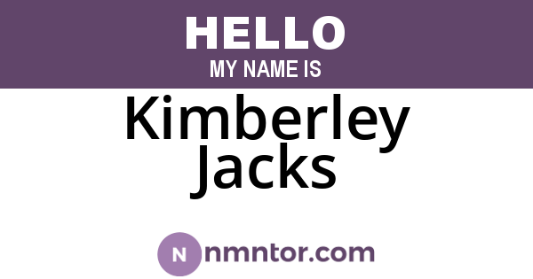 Kimberley Jacks
