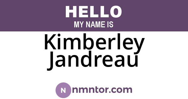 Kimberley Jandreau