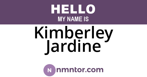 Kimberley Jardine