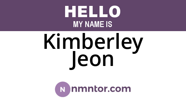 Kimberley Jeon