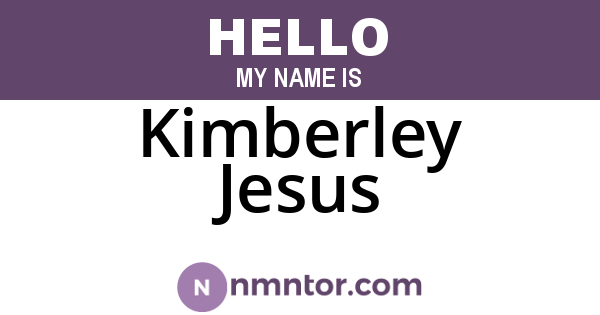 Kimberley Jesus