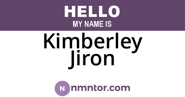 Kimberley Jiron
