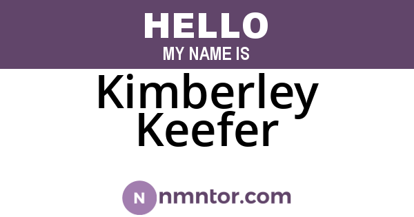 Kimberley Keefer