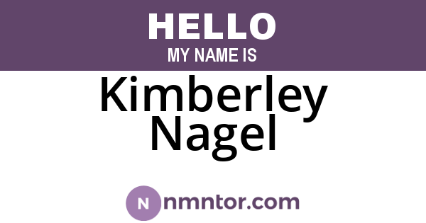 Kimberley Nagel