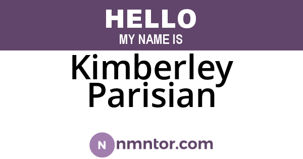 Kimberley Parisian