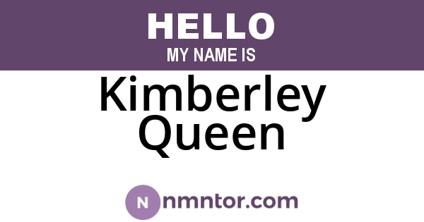 Kimberley Queen