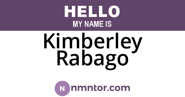 Kimberley Rabago