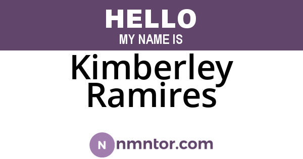 Kimberley Ramires