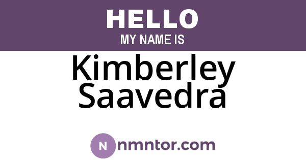 Kimberley Saavedra