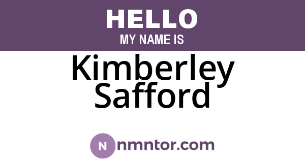 Kimberley Safford