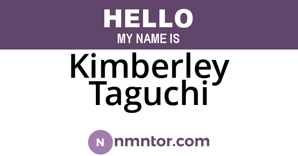 Kimberley Taguchi