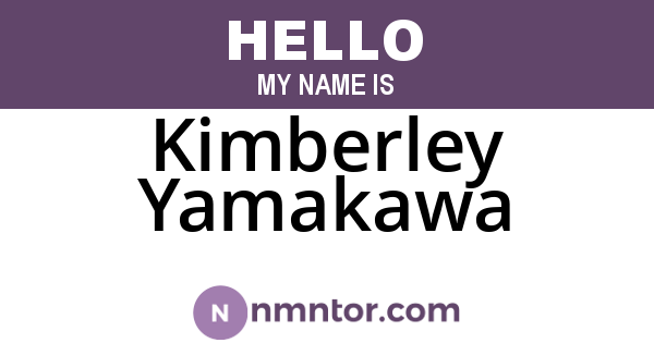Kimberley Yamakawa