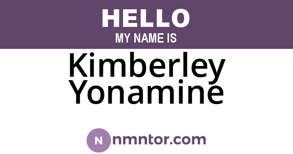 Kimberley Yonamine