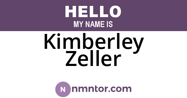 Kimberley Zeller