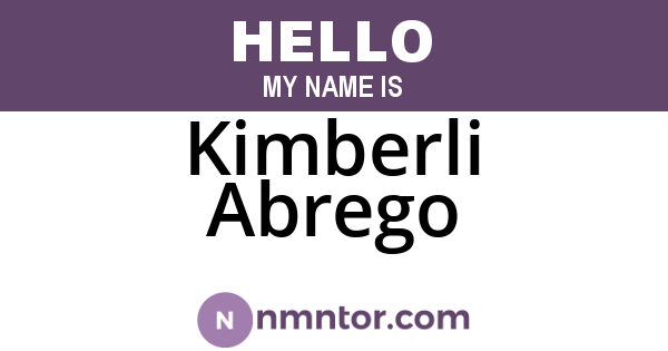 Kimberli Abrego