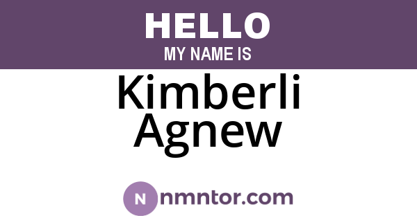 Kimberli Agnew