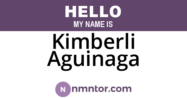 Kimberli Aguinaga