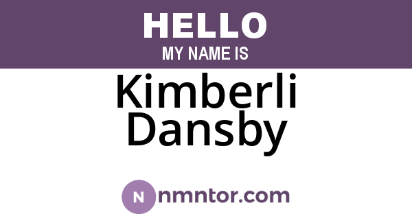 Kimberli Dansby