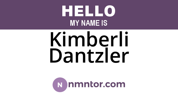 Kimberli Dantzler
