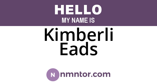Kimberli Eads