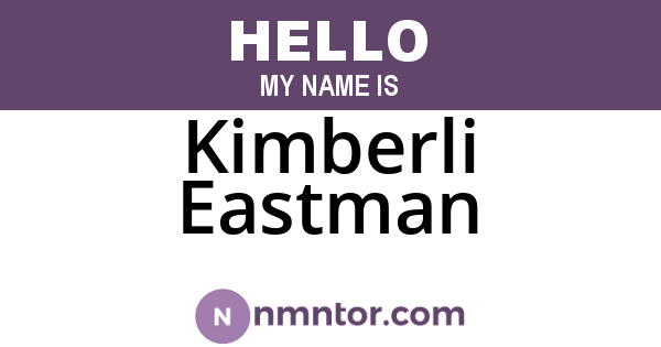 Kimberli Eastman