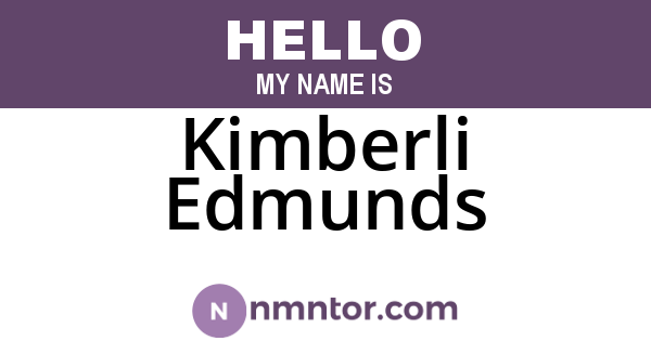 Kimberli Edmunds