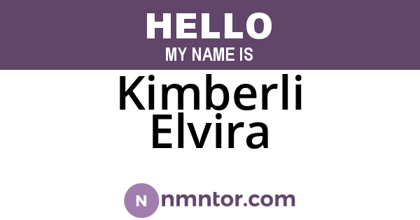 Kimberli Elvira