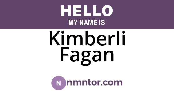 Kimberli Fagan