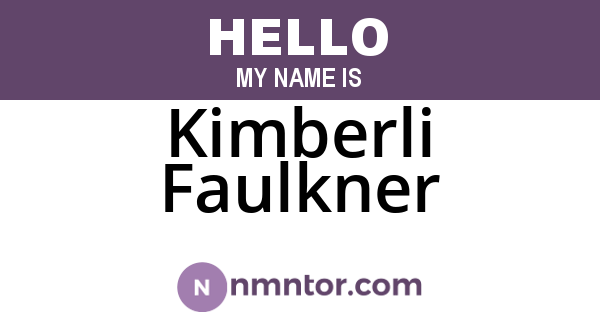 Kimberli Faulkner