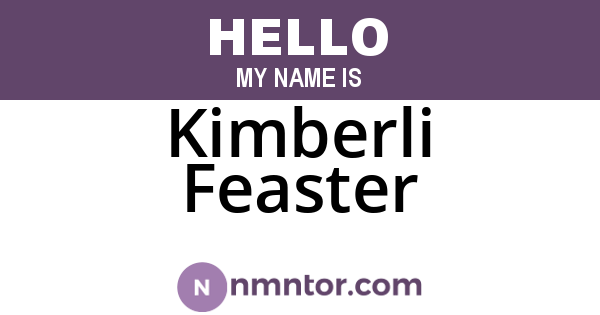 Kimberli Feaster