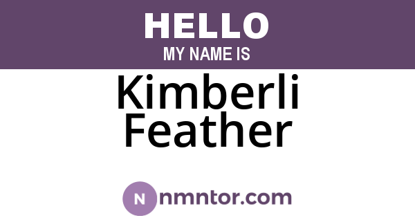 Kimberli Feather