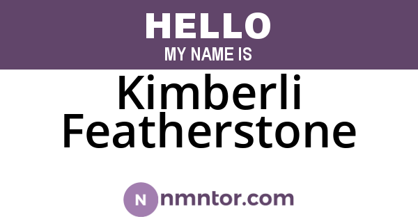 Kimberli Featherstone