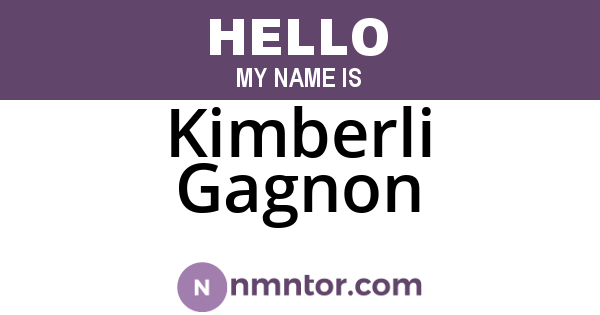 Kimberli Gagnon