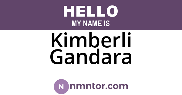 Kimberli Gandara
