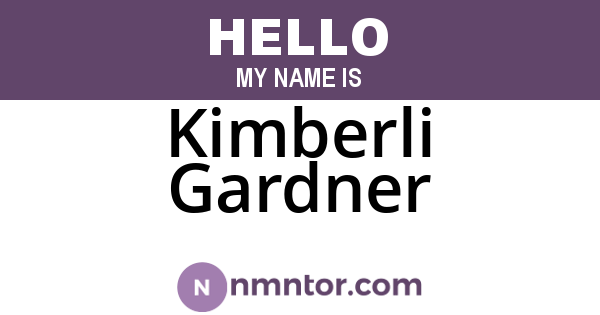 Kimberli Gardner