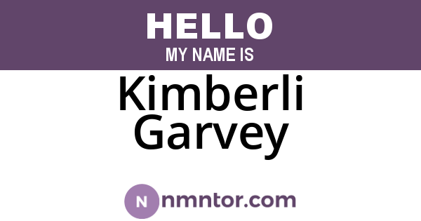 Kimberli Garvey