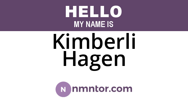 Kimberli Hagen