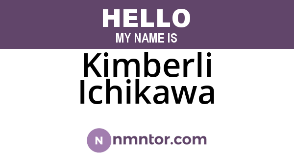 Kimberli Ichikawa