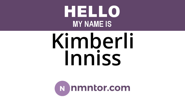 Kimberli Inniss