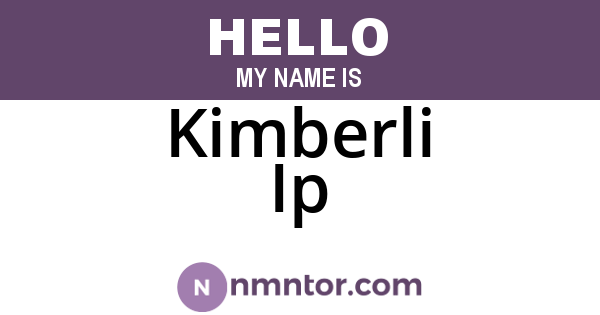 Kimberli Ip